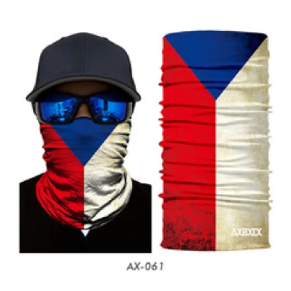 2/$18 Flag Print Face Mask Tube Neck Cover Bandana